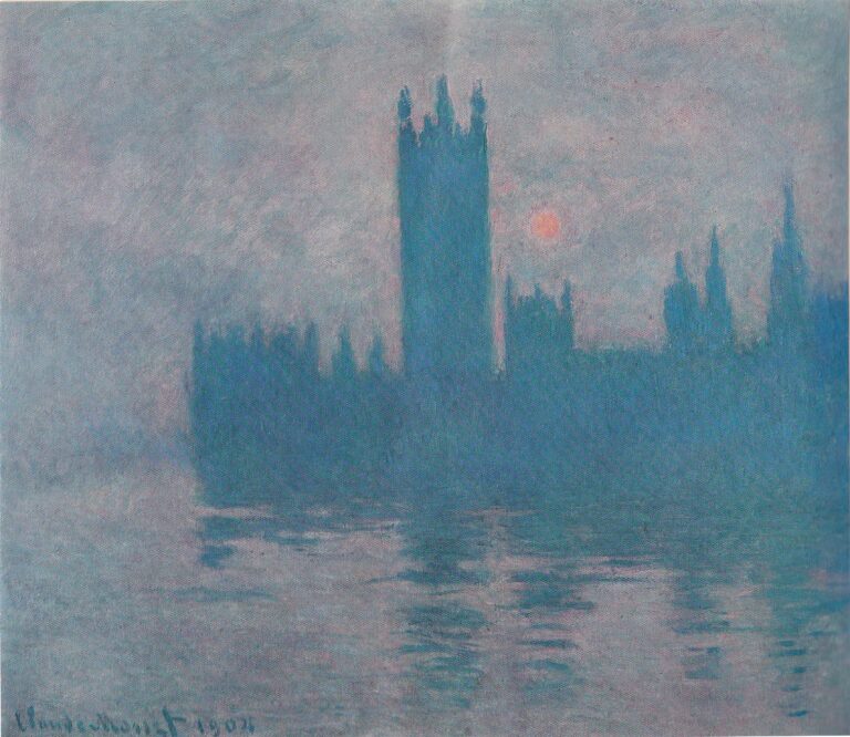 Le Parlement de Londres (W 1602) – Claude Monet Claude Monet