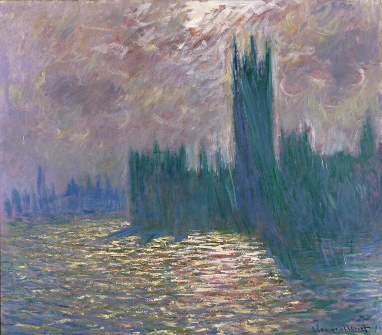 Londres. Le Parlement. Reflets sur la Tamise (W 1606) – Claude Monet Claude Monet