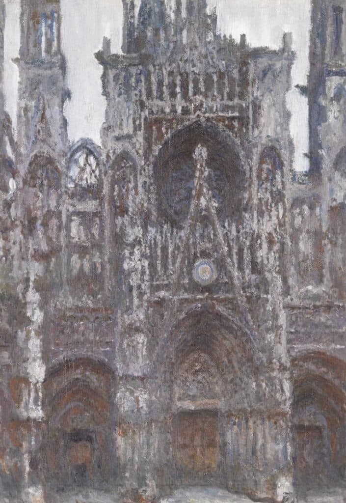 Le Portail vu de face, harmonie brune (W1319) – Claude Monet Claude Monet