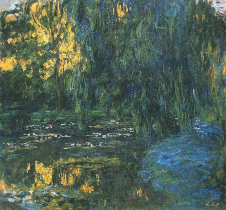 Vue du bassin aux nymphéas avec saule – Claude Monet "Les Nymphéas" de Claude Monet