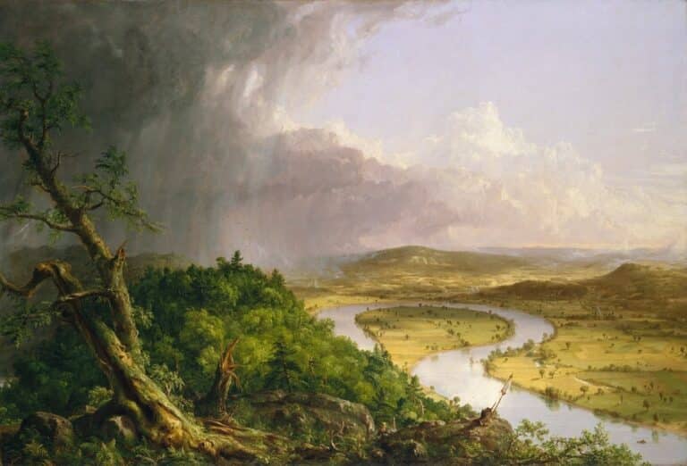 Vue du Mont Holyoke, Northampton, Massachusetts, après un orage – The Oxbow – Thomas Cole Thomas Cole