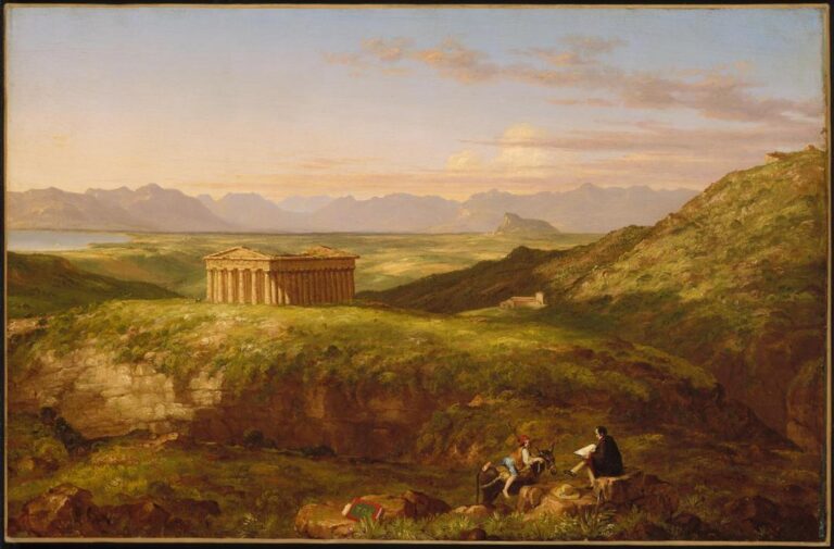 Le Temple de Ségeste avec l’artiste dessinant – Thomas Cole Thomas Cole