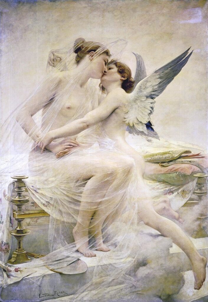 Cupidon et Psyché – Lionel Royer Lionel Royer