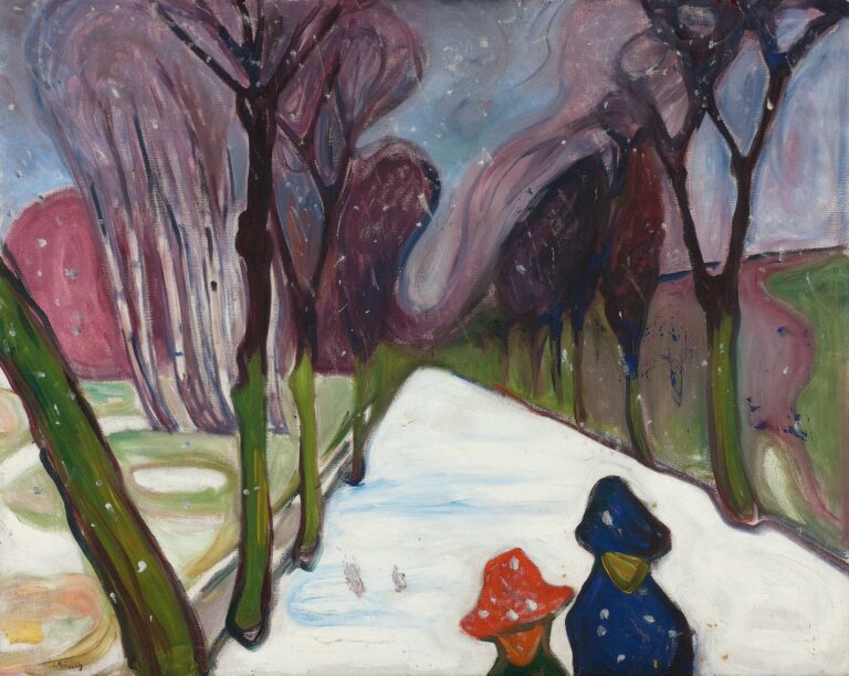 Nouvelle neige dans l’avenue – Edvard Munch Edvard Munch