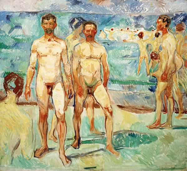 Hommes sur la plage – Edvard Munch Edvard Munch