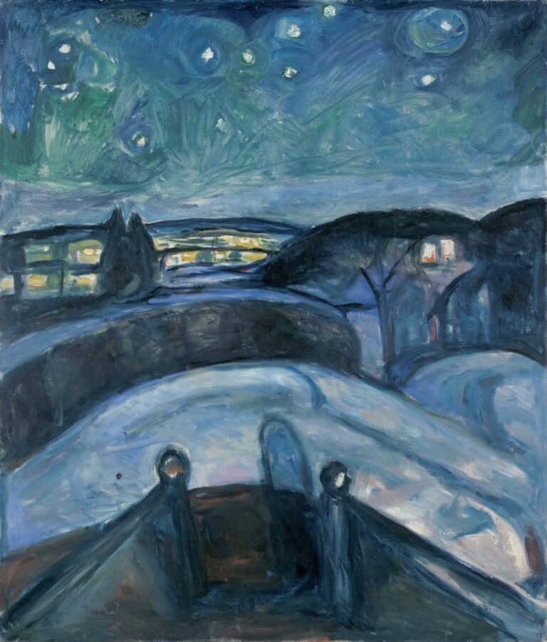 Nuit étoilée de Edvard Munch Edvard Munch