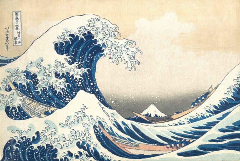 hokusai trente-six vues du mont fuji : la grande vague au large de kanagawa – Katsushika Hokusai Katsushika Hokusai