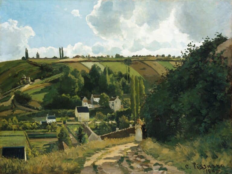 La côte du Jallais, Pontoise – Camille Pissarro Camille Pissarro