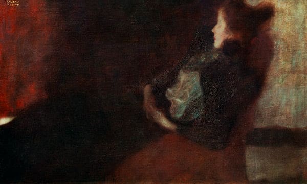 La dame au coin du feu – Gustav Klimt Gustav Klimt