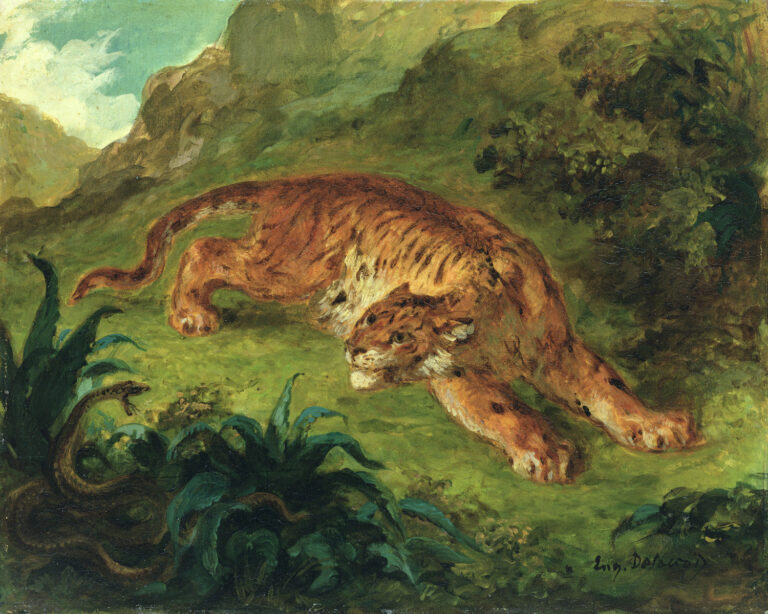 Tigre et serpent – Eugène Delacroix Eugène Delacroix