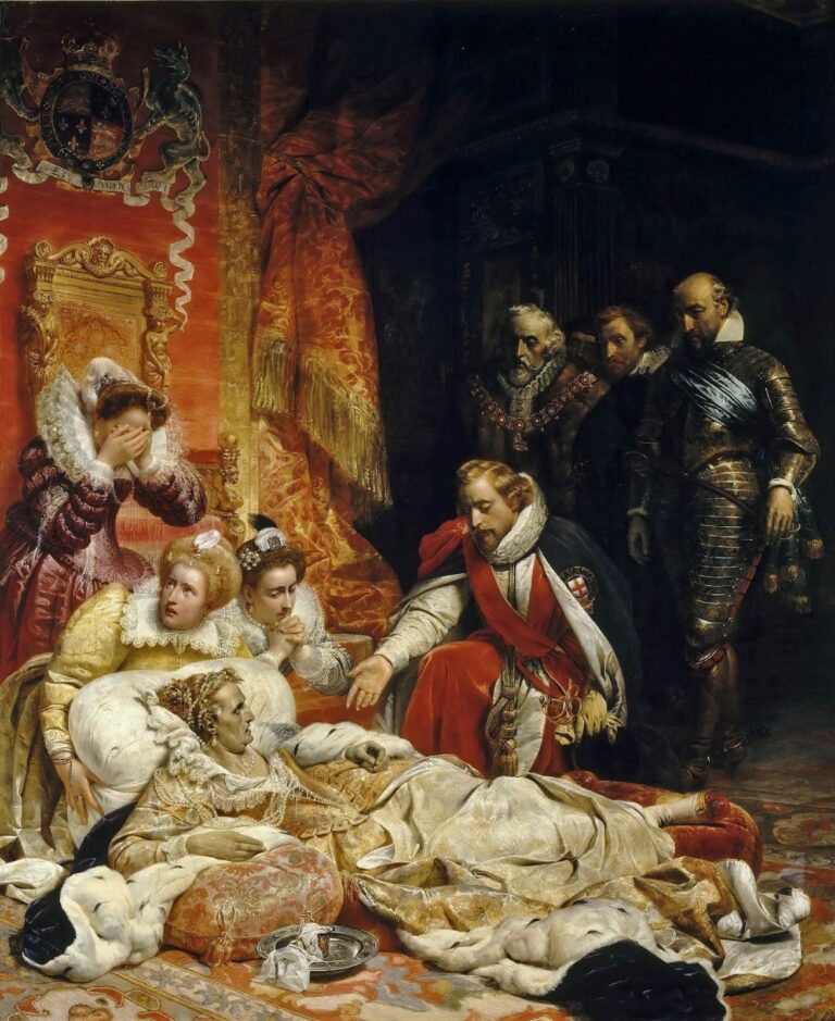 La mort d’Elizabeth I, reine d’Angleterre – Paul Delaroche Paul Delaroche