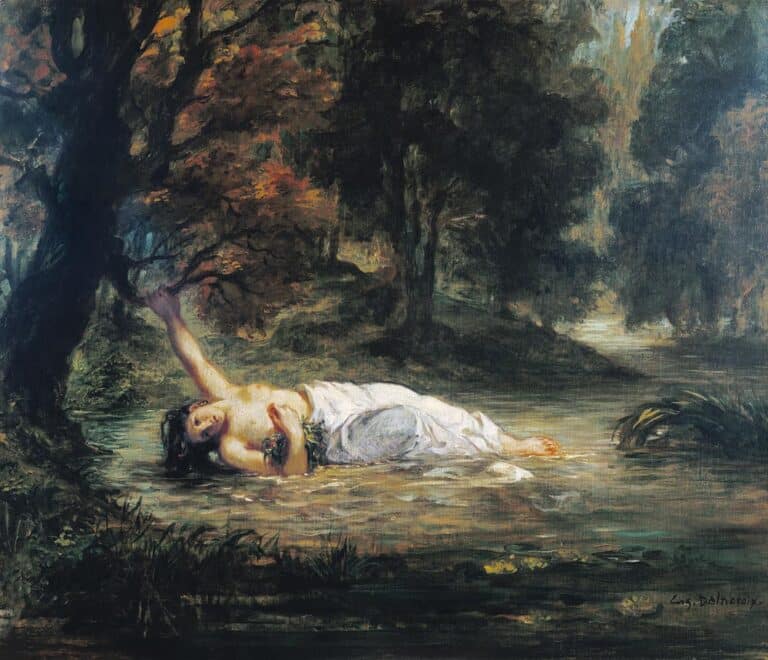 La Mort d’Ophélie – Eugène Delacroix Eugène Delacroix