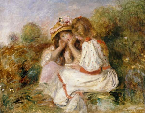 Deux Fillettes – Pierre-Auguste Renoir Pierre-Auguste Renoir