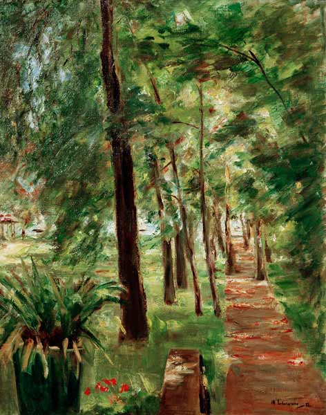 L’allée de bouleaux dans le jardin de Wannsee vers l’est – Max Liebermann Max Liebermann