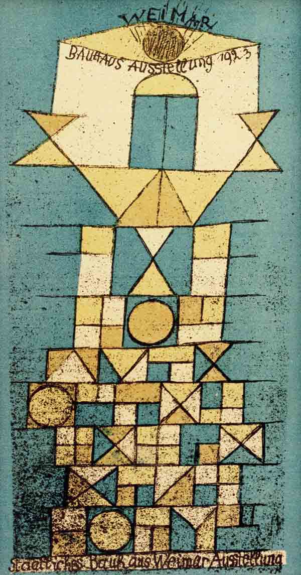 Le côté sublime, exposition du Bauhaus de Weimar 1923 – Paul Klee Paul Klee