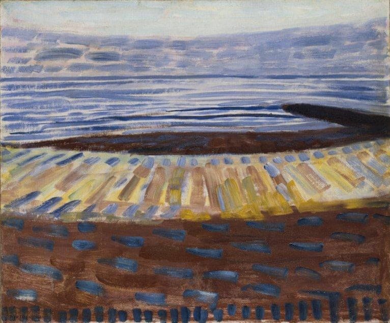 La mer après le coucher du soleil – Mondrian Piet Mondrian