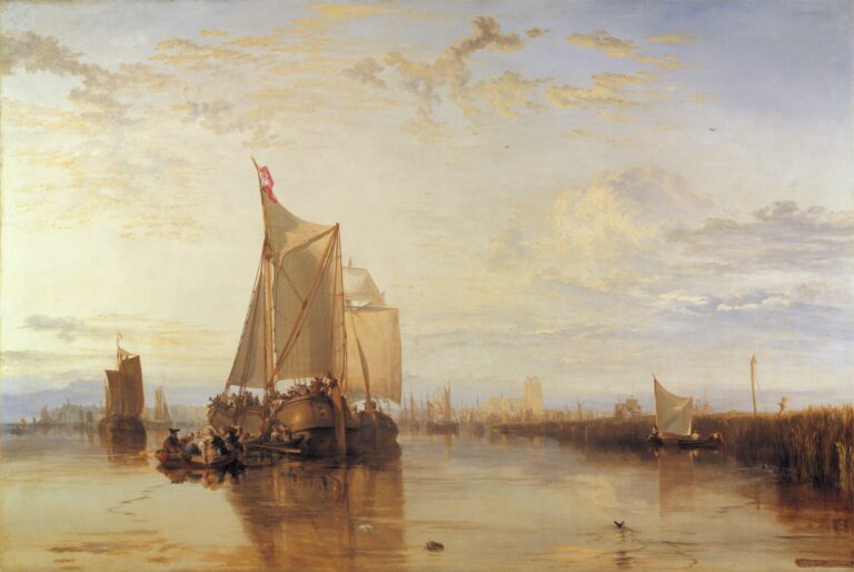 Dort ou dordrecht le paquet de dort bateau de rotterdam becalmed – William Turner William Turner