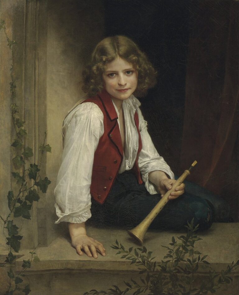 Pifferaro de William Bouguereau William Bouguereau