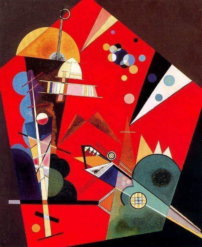 Tension en rouge 1926 – Vassily Kandinsky Vassily Kandinsky