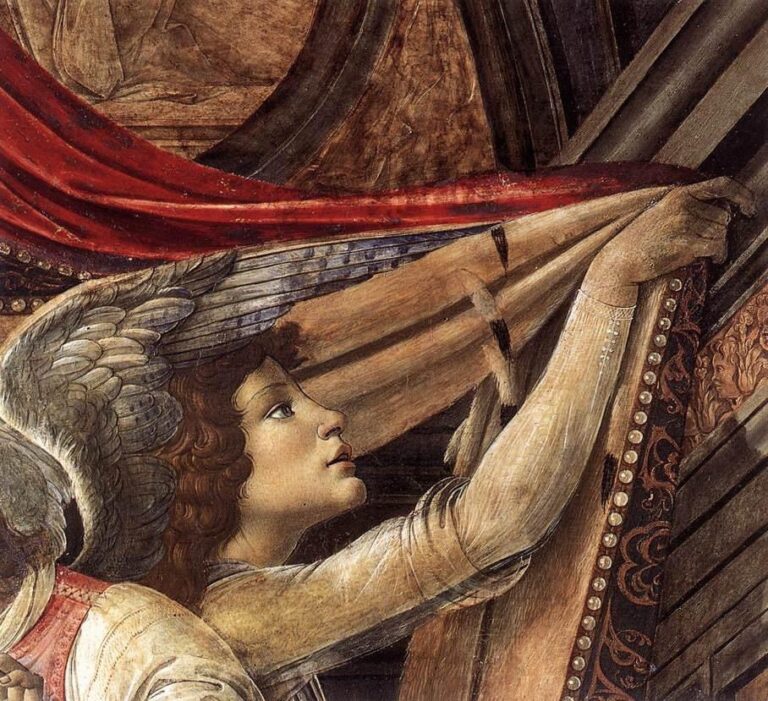 Détail des anges du retable de San Barnaba – Sandro Botticelli Sandro Botticelli