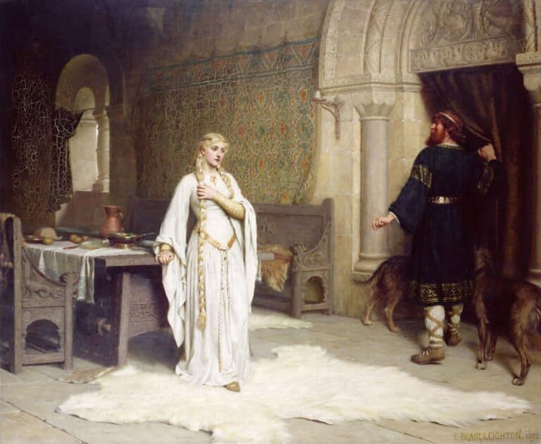 Godiva et Léofric – Edmund Leighton Edmund Leighton