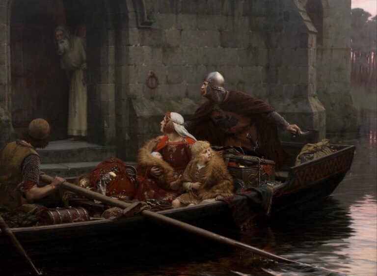 En temps de péril – Edmund Leighton Edmund Leighton