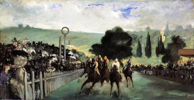 Les Courses à Longchamp – Edouard Manet Édouard Manet