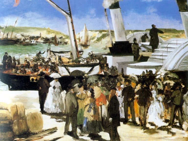 Le Départ du vapeur de Folkestone – Edouard Manet Édouard Manet