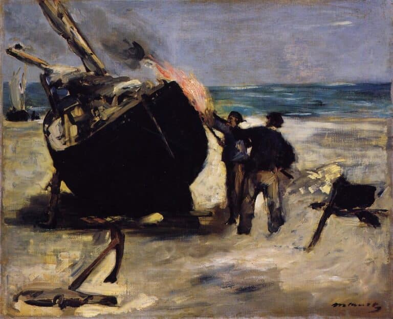 Le Bateau goudronné – Edouard Manet Édouard Manet