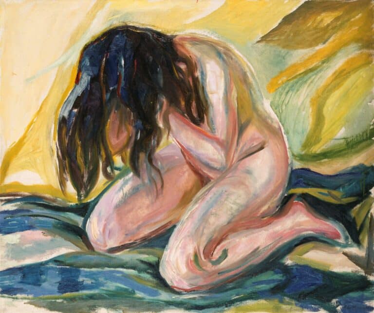 Femme nue à genoux – Edvard Munch Edvard Munch