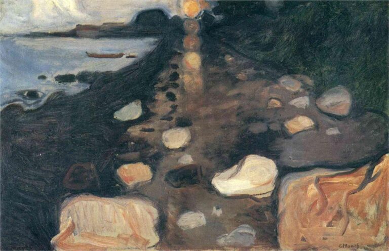 Clair de lune sur la plage – Edvard Munch Edvard Munch