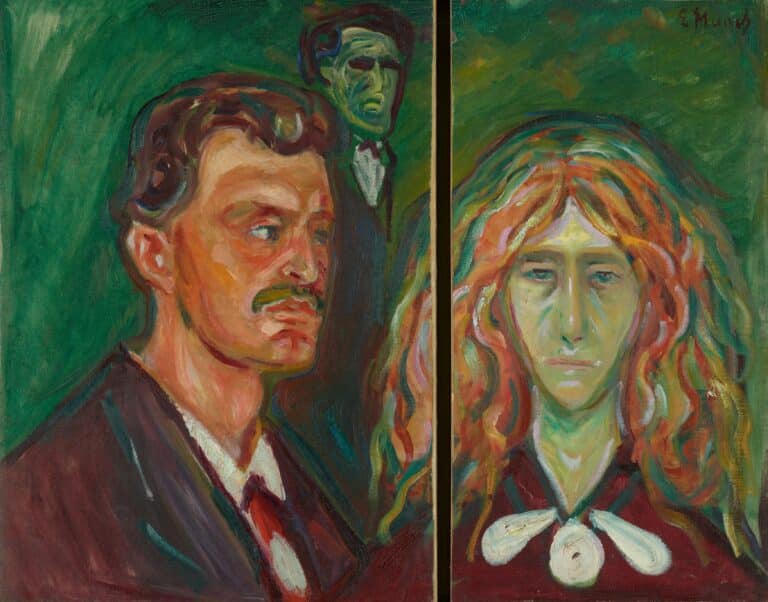 Portrait caricatural de Tulla Larsen – Edvard Munch Edvard Munch