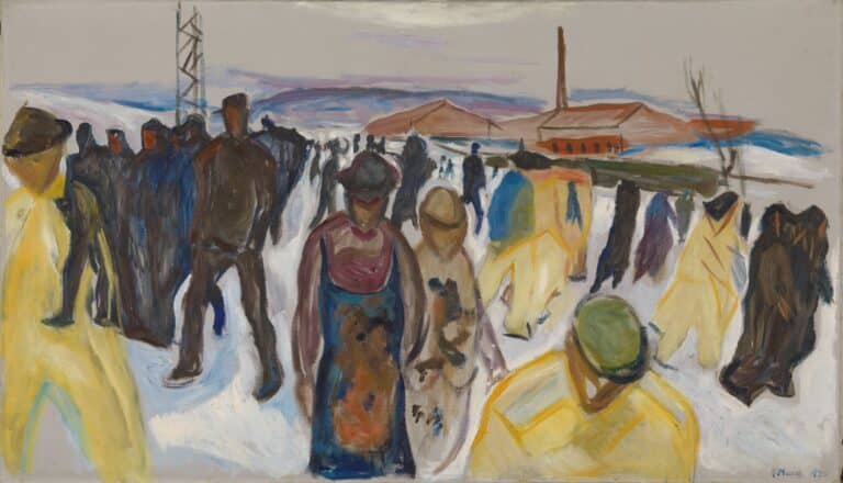 Ouvriers retournant chez eux – Edvard Munch Edvard Munch