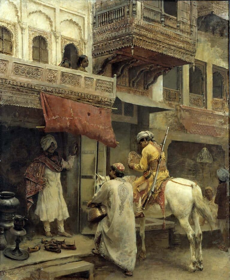 Scène de rue en Inde – Edwin Lord Weeks Edwin Lord Weeks