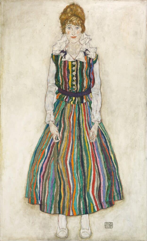 Portrait de Edith Schiele, femme de l’artiste – Egon Schiele Egon Schiele