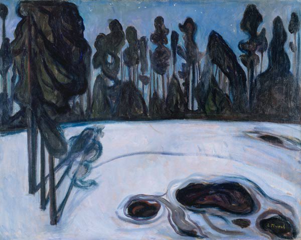 Paysage d’hiver de Edvard Munch Edvard Munch