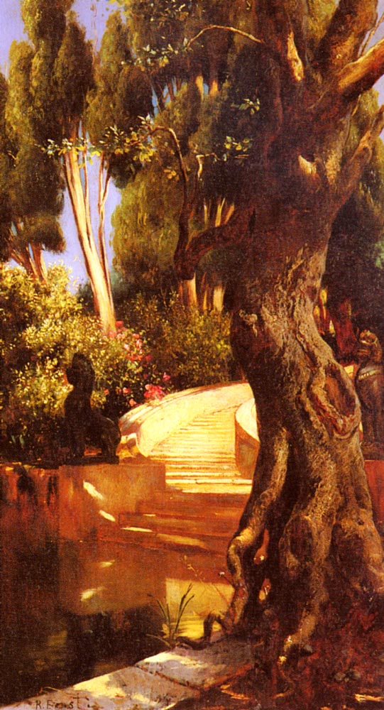 L’escalier sous les arbres – Rudolf Ernst Rudolf Ernst