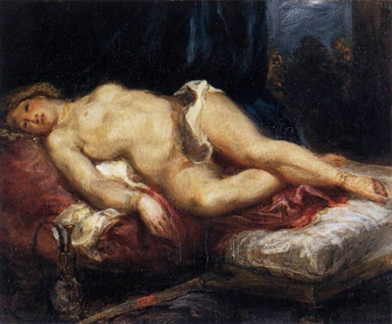 Odalisque allongée sur un divan – Eugène Delacroix Eugène Delacroix