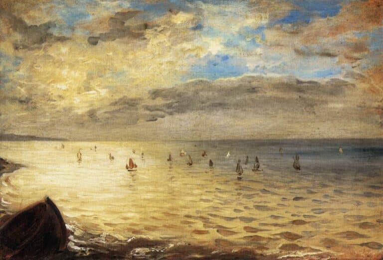 La mer vue des hauteurs de Dieppe – Eugène Delacroix Eugène Delacroix