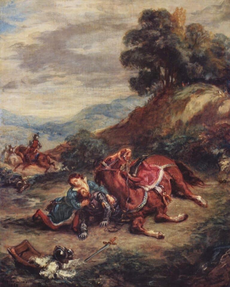 La mort de Lara I – Eugène Delacroix Eugène Delacroix