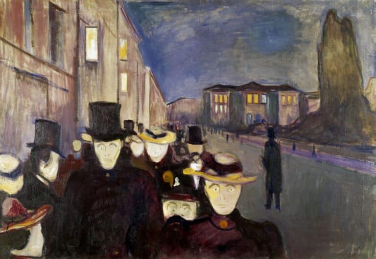 Soirée sur l’avenue Karl Johan – Edvard Munch Edvard Munch