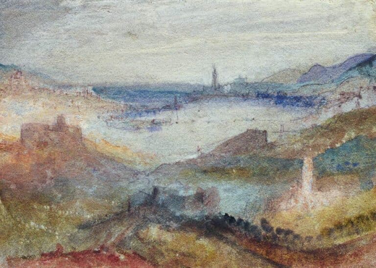 Vue étendue d’un lac – William Turner William Turner