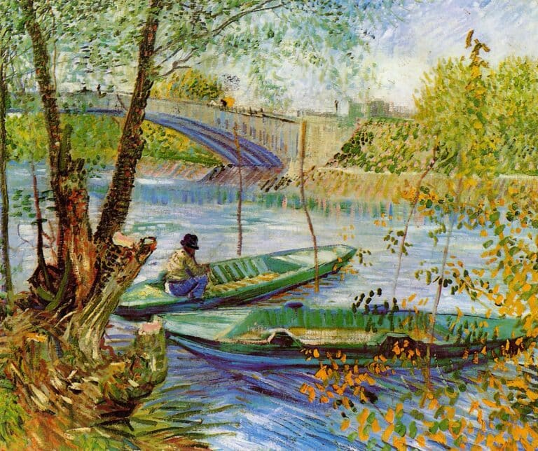 La Pêche au Printemps, Pont de Clichy – Van Gogh Vincent Van Gogh