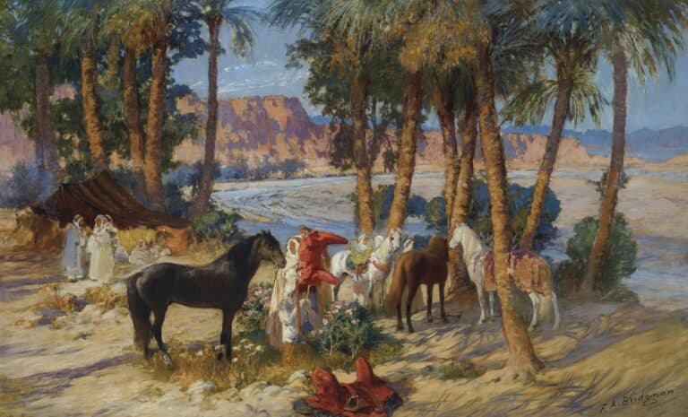 Oasis, Algiers – Frederick Arthur Bridgman Frederick Arthur Bridgman