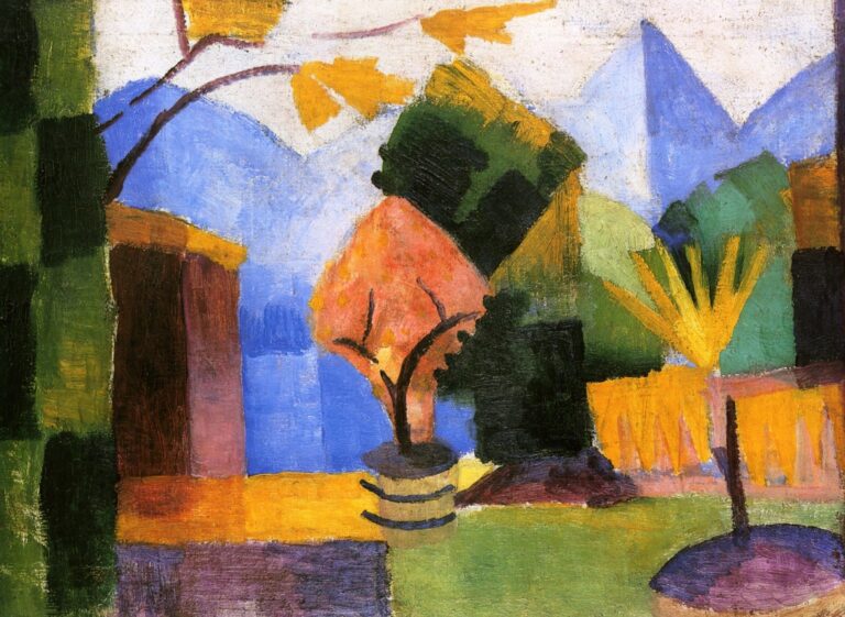 Jardin au Thuner mer – August Macke August Macke