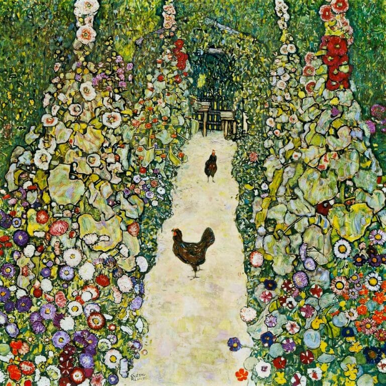 Allée de jardin avec les poules – Gustav Klimt Gustav Klimt