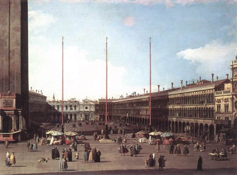 Piazza San Marco contre des San Geminiano – Giovanni Antonio Canal Giovanni Antonio Canal