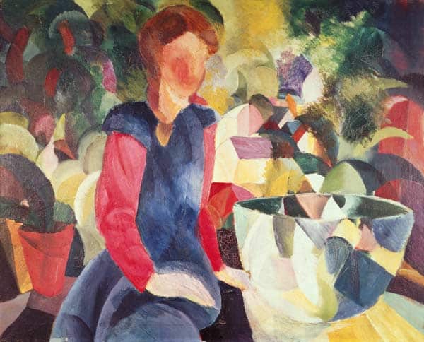 Fille avec un bol à poisson – August Macke August Macke