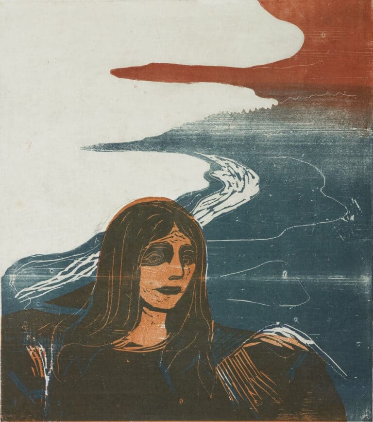 Tête de femme, sur la plage – Edvard Munch Edvard Munch