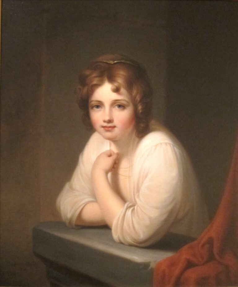 Fille à la fenêtre (Rosalba Peale), 1846 – Rembrandt Peale Rembrandt Peale